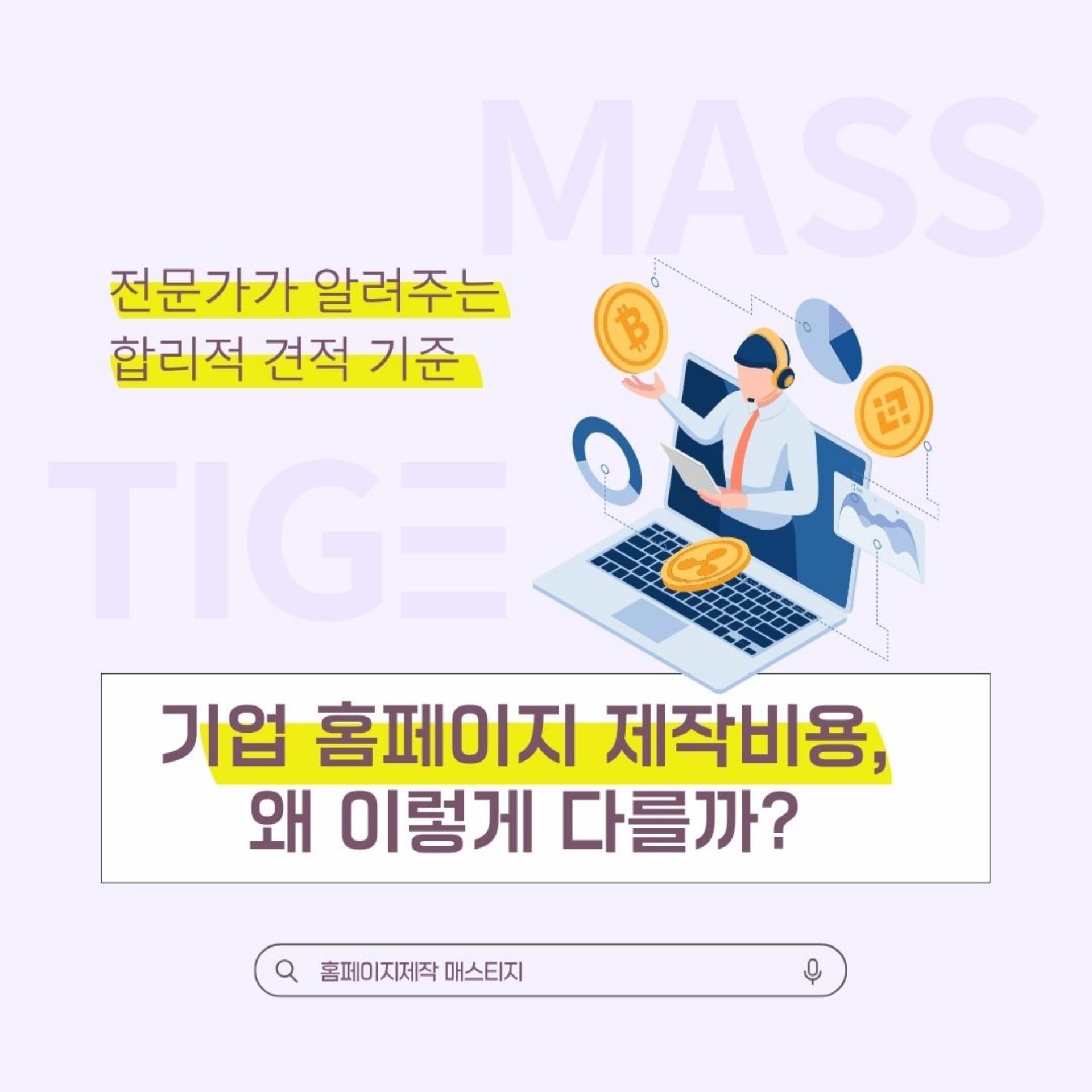 기업 홈페이지 제작비용, 왜 이렇게 다를까?  | AI·UX 전문 매스티지